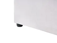 Bett mit Lattenrost Samtstoff LAVAUR 180 x 200 cm Cremeweiß_985282