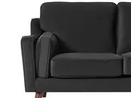 Sofa 3-Sitzer LOKKA Samtstoff Schwarz_705445