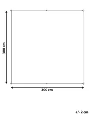Sonnensegel LUKKA 300 cm 300 cm Grau_813082