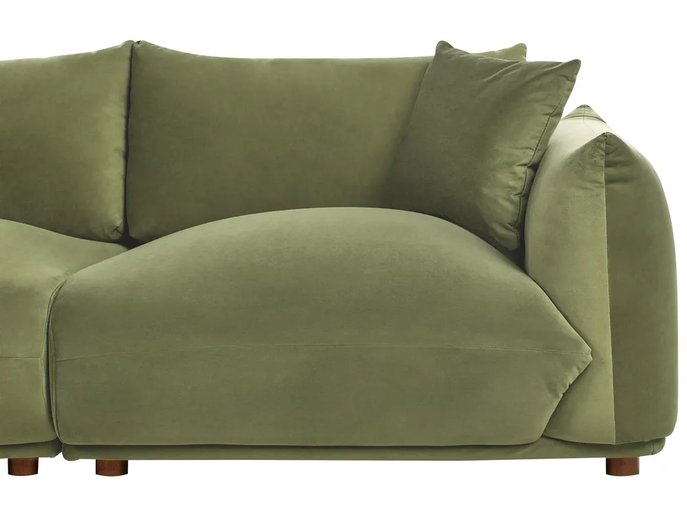 Sofa Set 5-Sitzer LUVOS Samtstoff Grün_972013