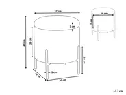 Pouf mit Stauraum WENONA Samtstoff Schwarz_1026327