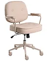 Schreibtischstuhl PARAMUS Kunstleder Beige
