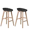 Set mit 2 Barstühlen MICCO Schwarz