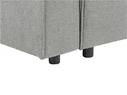 Eckschlafsofa 3-Sitzer KARILA mit Stauraum Stoff Grau linksseitig_886086