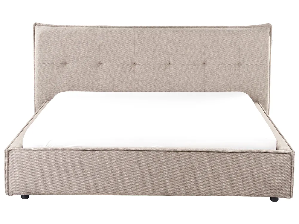 Wasserbett Kunstleinen LESTRE 160 x 200 cm Taupe_962712