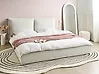 Wasserbett Samtstoff BAJONNA 180 x 200 cm Cremeweiß