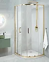 Duschkabine JUKATAN 90 x 90 x 185 cm Gold