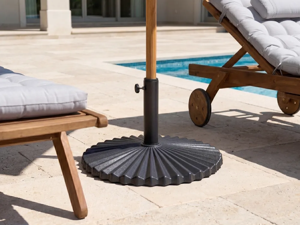 Sonnenschirmfuß CAREZZA Rund Schwarz 21 kg