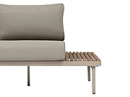 Garden Lounge Set with Table 5 Seater FIVIZZANO Acacia Wood Beige_1161056