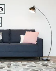 Floor Lamp DINTEL Metal Silver_863781