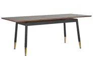 Ausziehbarer Esstisch CALIFORNIA Dunkelbraun 160/200 cm 90 cm_785973
