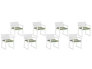 Gartenstuhlkissen 8er Set SASSARI 46 x 46 cm Hellgrün_991051