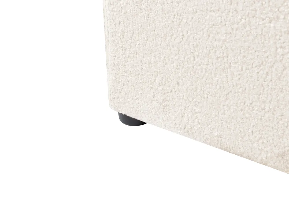 Bett mit Stauraum MONTLAUR Bouclé Weiß 160 x 200 cm_958495