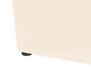 Bett mit Stauraum LUBBON Samtstoff Cremeweiß 160 x 200 cm_882152