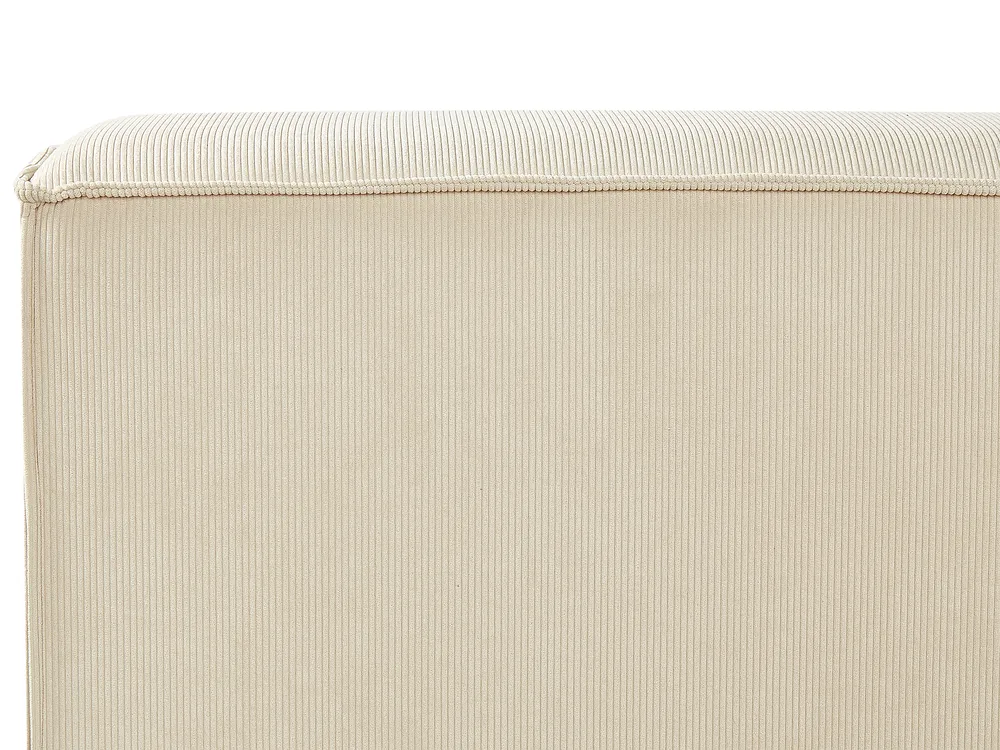 Wasserbett Cord LINARDS 180 x 200 cm Beige_980445