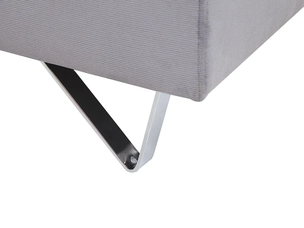 Ecksofa 4-Sitzer LUNNER Cord Grau linksseitig_784996
