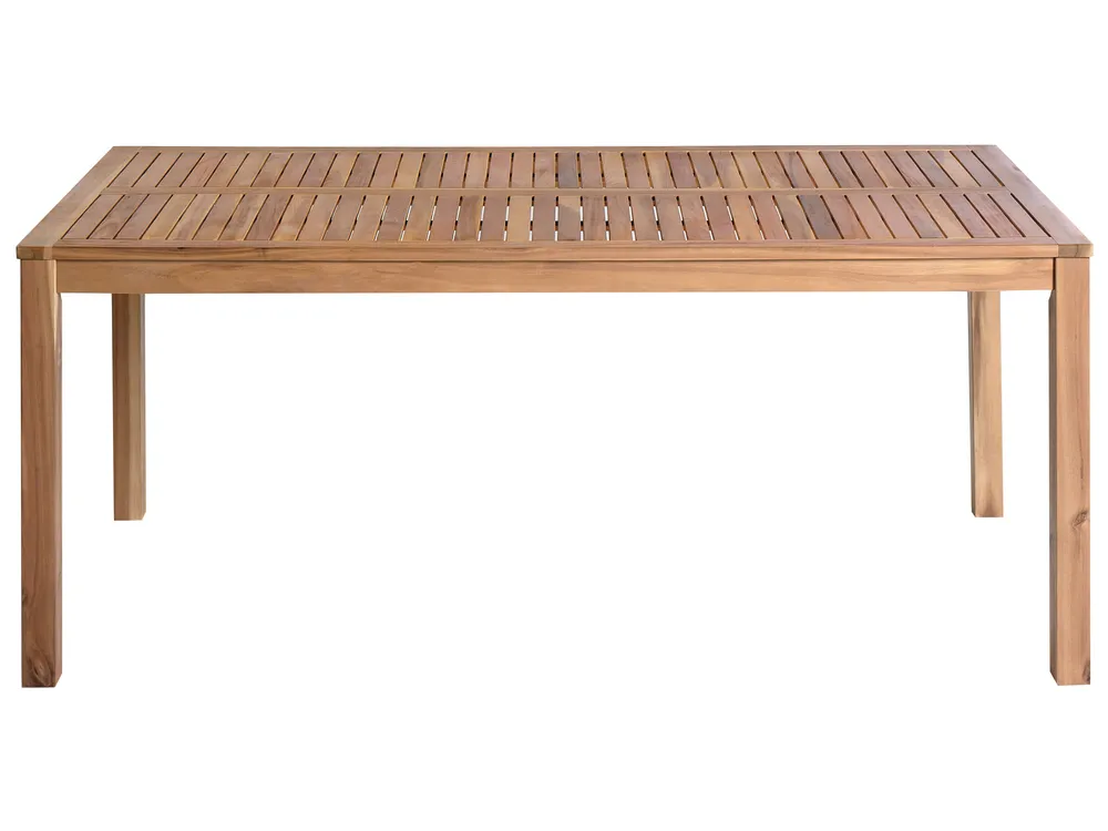 Gartenmöbel Set 4-Sitzer OMBRIANO zertifiziertes Akazienholz Hellbraun_958748