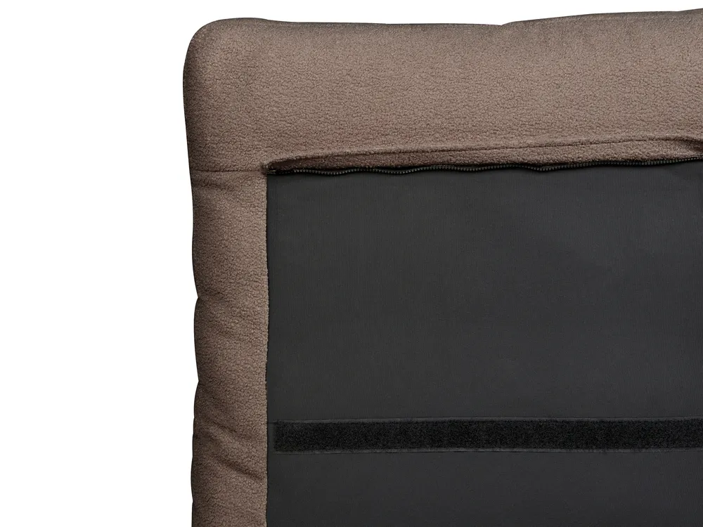 Bett mit Lattenrost Bouclé MELLE 160 x 200 cm Braun_965709