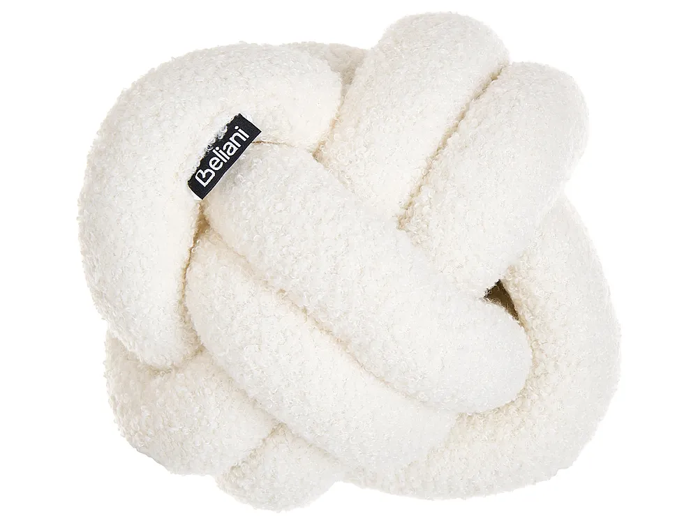 Throw Cushion MALNI 19 x 19 cm Boucle Off-White Solid_1199439