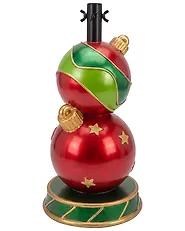Weihnachtsbaumständer SKATILA 31 cm Weihnachtskugel Rot / Grün_1185079
