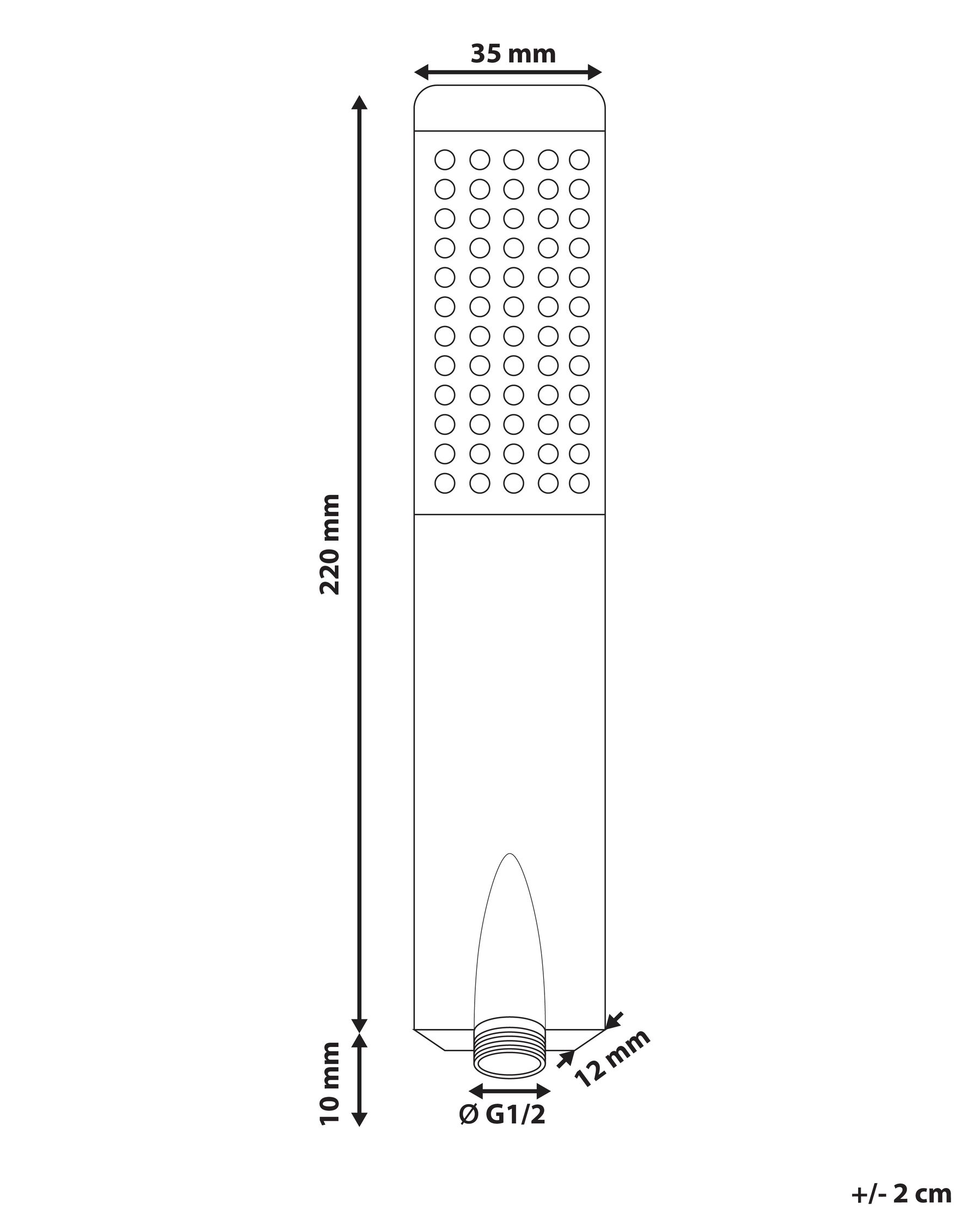 Shower Head CHILAPA Brass Silver_980698