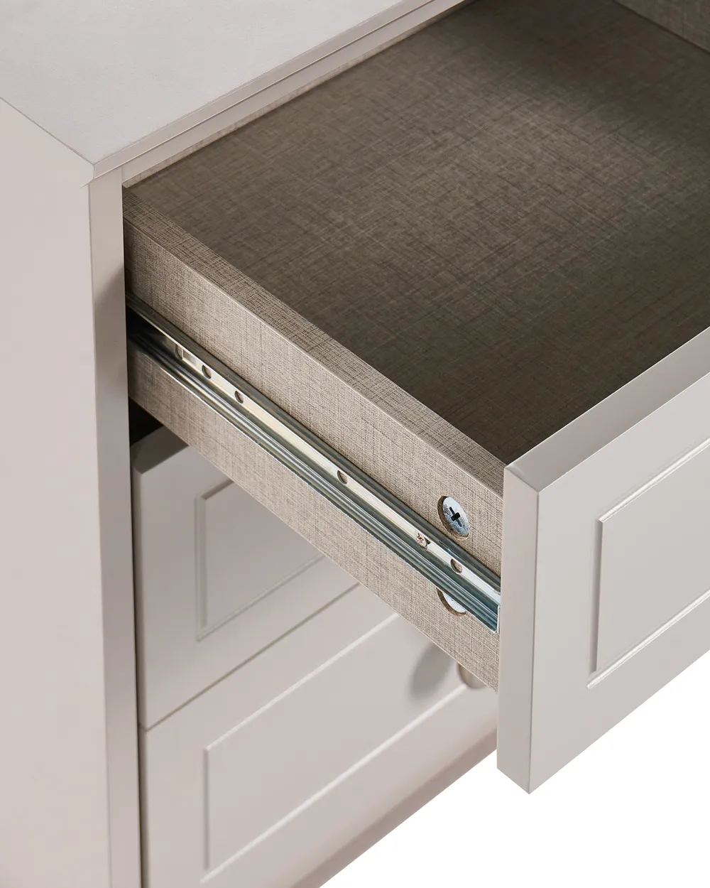 3 Drawer Bedside Table OBERON Beige_1135067