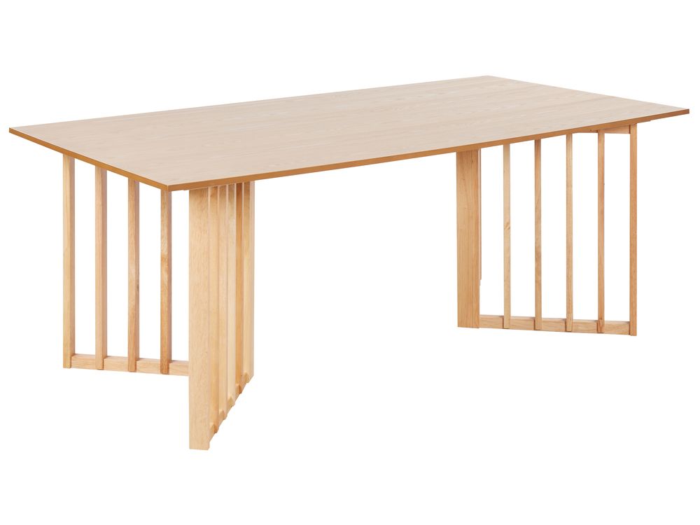 Eettafel LEANDRA Licht essenhout 200 cm 100 cm