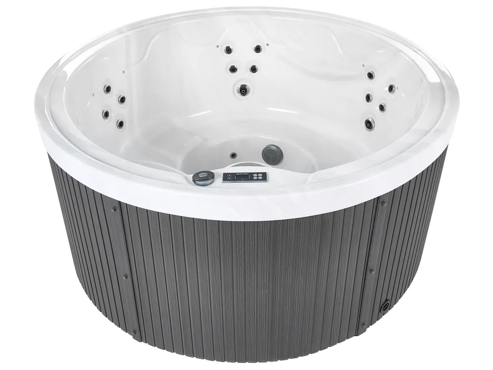 Outdoor Whirlwanne mit LED MARFIL Dunkelgrau