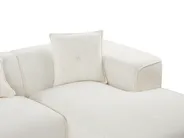 Corner Sofa 3 Seater DOLVA Boucle Off-White Left Hand_946418