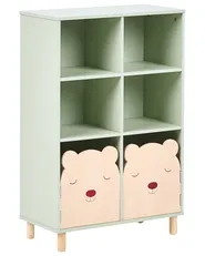 Bücherregal mit 3 Ebenen NOBBY 90 cm Hellgrün_1027833