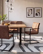 Set of 2 Conference Chairs BUFORD Faux Leather Brown_1156978