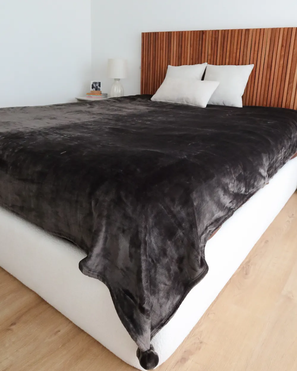 Kuscheldecke TERKE 200 x 220 cm Dunkelgrau_1052716