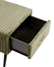 Nachttisch mit 1 Schublade FLAYAT Cord Grün_968020