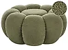 Pouf BEAUFORT Bouclé Grün
