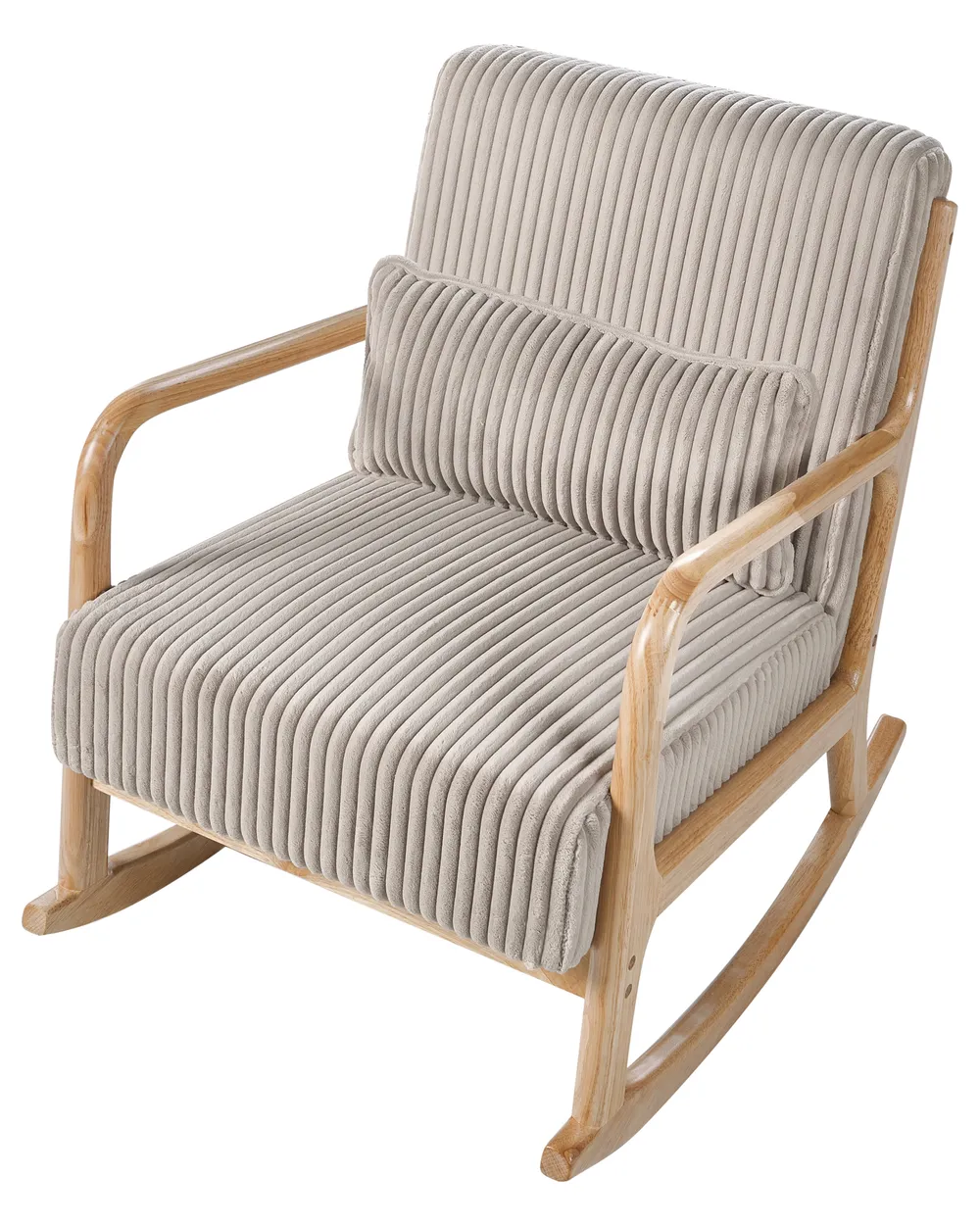 Rocking Chair SORSELE Corduroy Beige_1019430