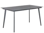 Gartenmöbel Set 4-Sitzer MILETO inkl. Kissen Metall Grau_808452