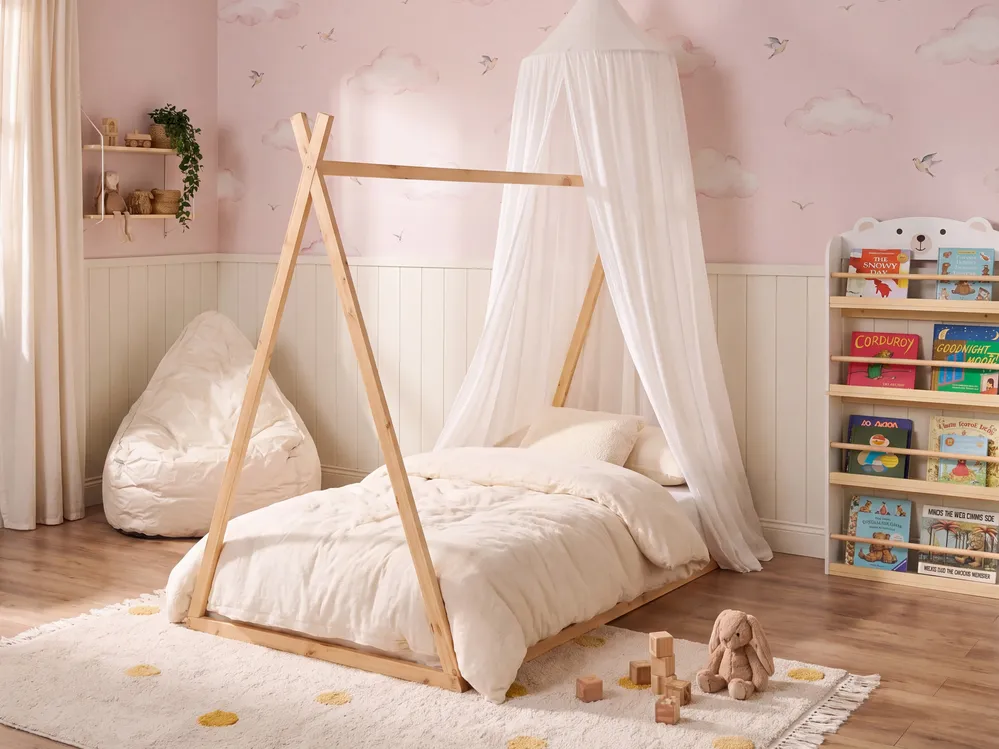 Kinderbett Tipi Kiefernholz SAURAT 90 x 200 cm Hellbraun