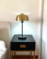 Tischlampe SENETTE Metall Schwarz / Gold_1019813