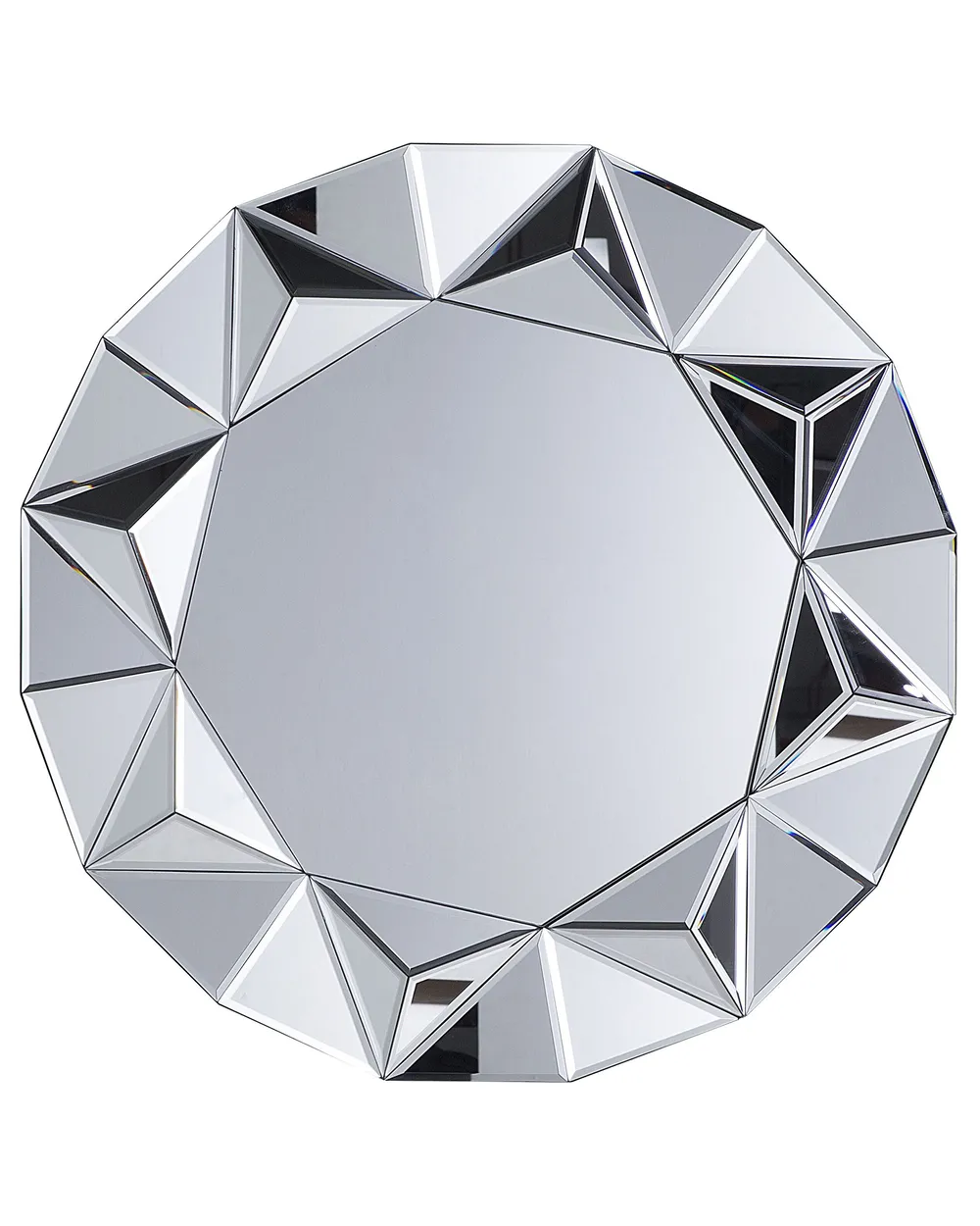 Wandspiegel HABAY 70 cm 70 cm Silber