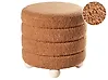 Pouf CHILLY Bouclé Goldbraun