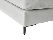 Corner Sofa 3 Seater MALOY Chenille Light Grey Left Hand_893602