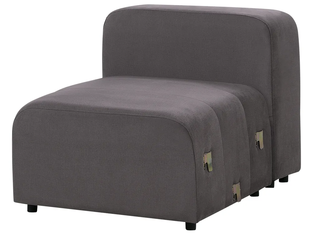 Modular Sofa 3 Seater FALSTERBO with Ottoman Velvet Taupe_919350
