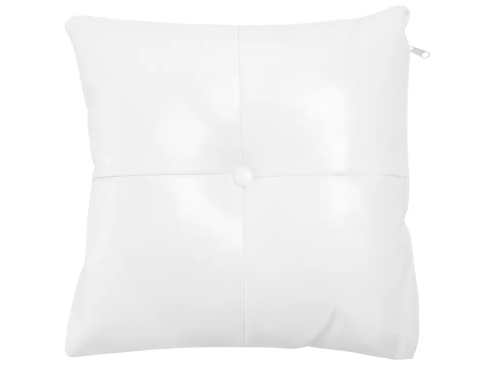Rechtsseitige Chaiselongue LATTES Kunstleder Weiß_697386