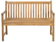 Gartenbank VIVARA 120 cm zertifiziertes Akazienholz Hellbraun_751313