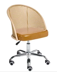 Desk Chair BALTIMORE Faux Leather Brown_997288