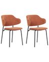Esszimmerstuhl 2er Set KENAI Orange