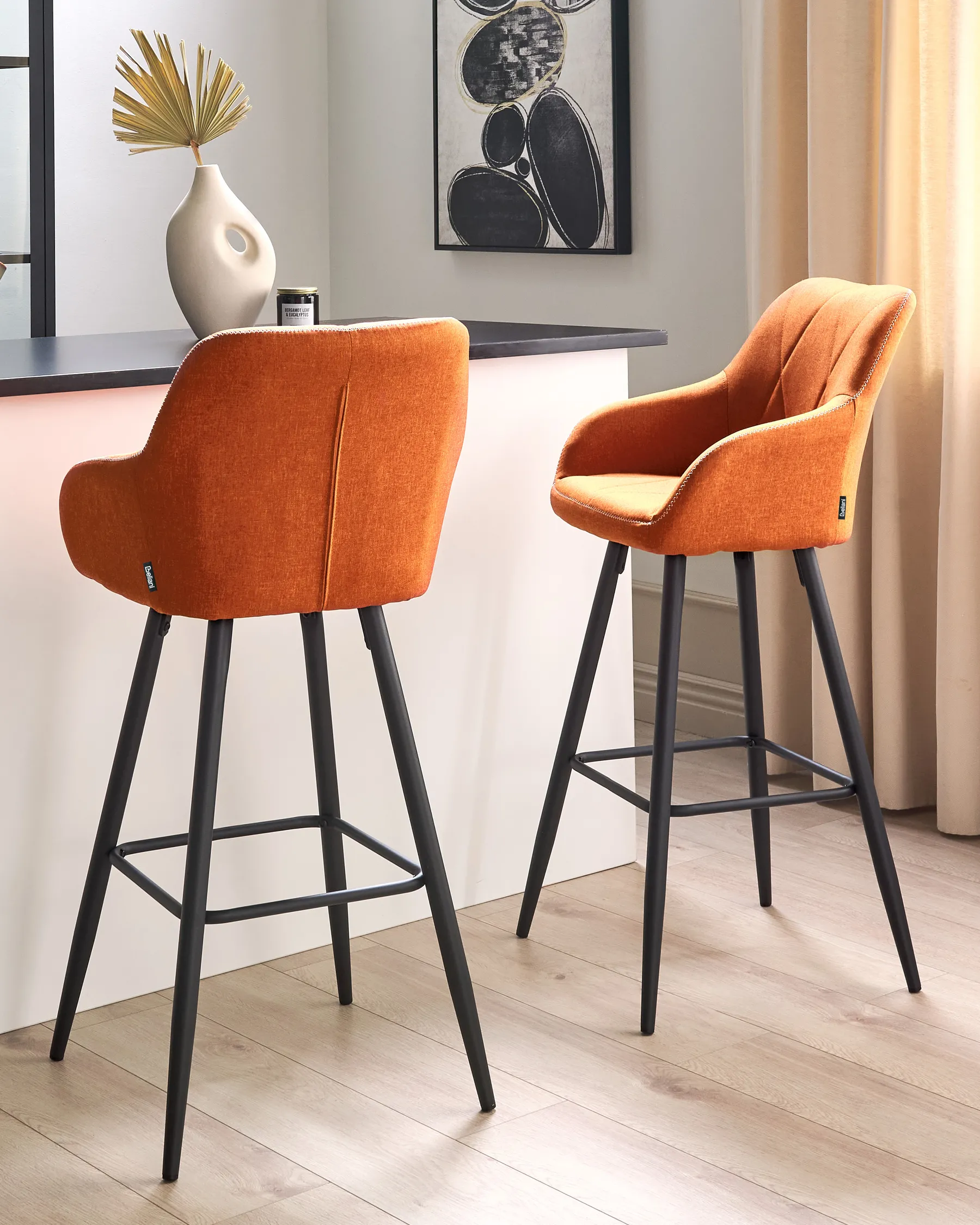 Set mit 2 Barstühlen DARIEN Orange_877616