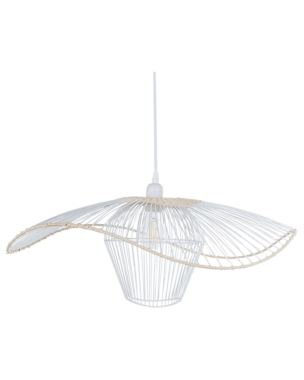 Pendant Lamp LUNGA Metal White
