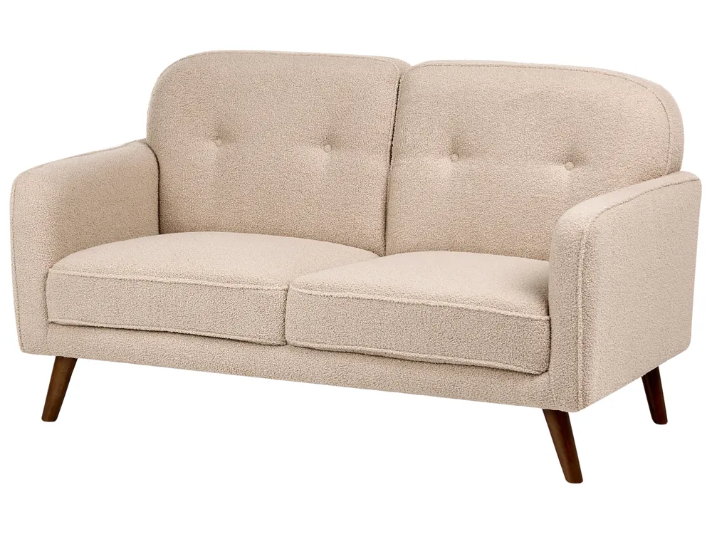 Living Room Set 4 Seater ETTRUM Boucle Beige_1113416