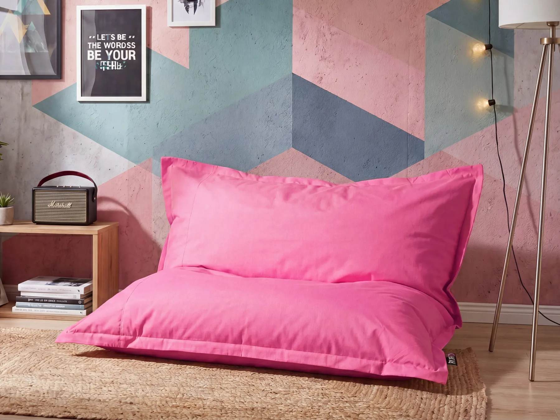 Sitzsack 600 L FUZZY 180 cm 230 cm Fuchsia_765117